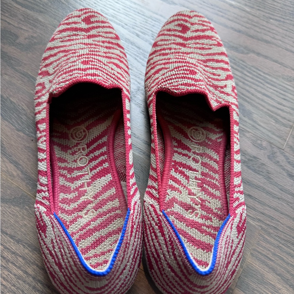 Rothy's Loafers - red zebra stripes